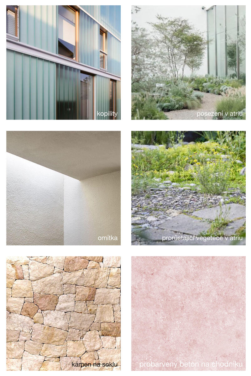 navržené materiály